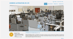 Desktop Screenshot of ceebrosautomation.com